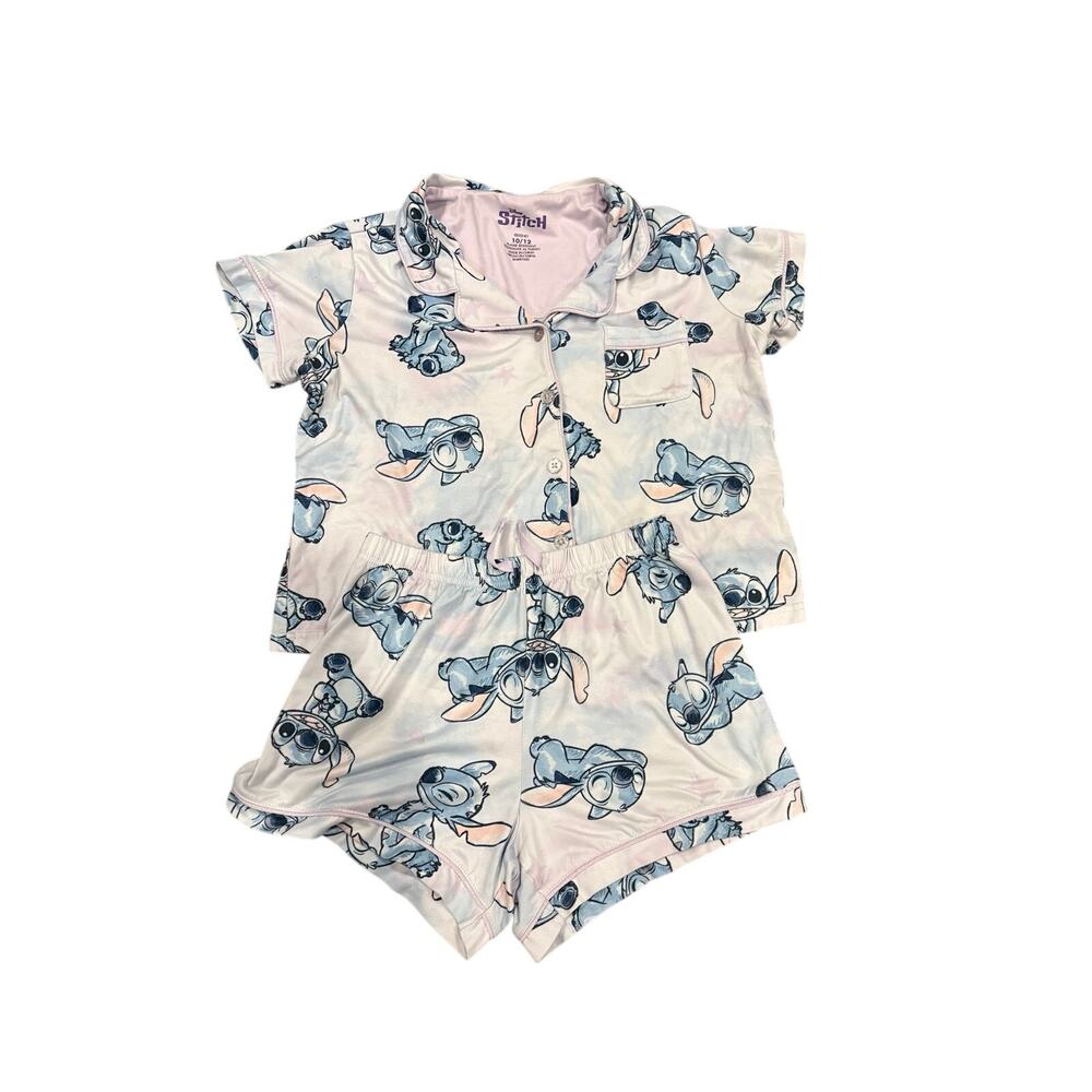 Girls Disney Stitch Pajama Set Size 10/12